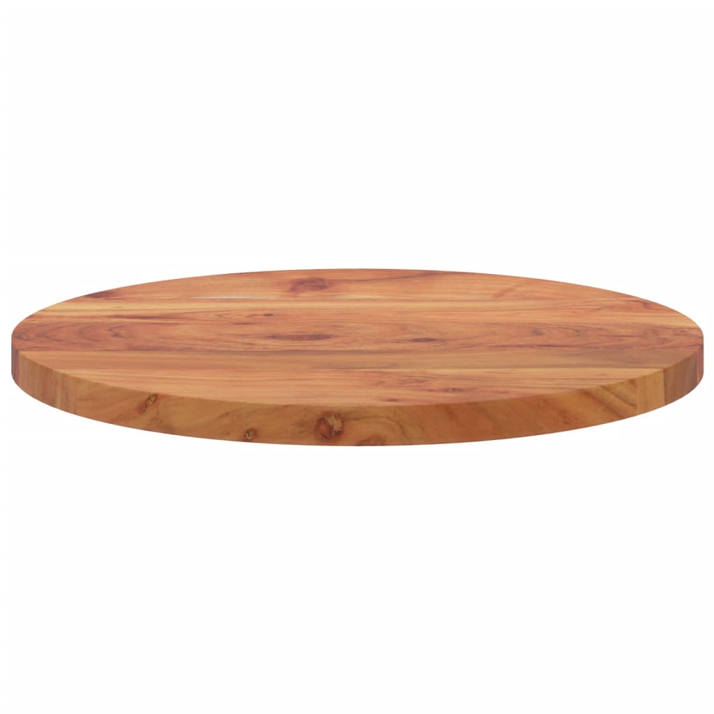 Table Top Ø50X3.8 Cm Round Solid Wood Acacia