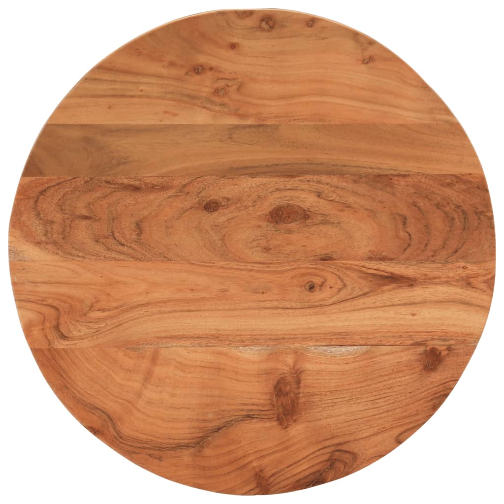 Table Top Ø50X3.8 Cm Round Solid Wood Acacia