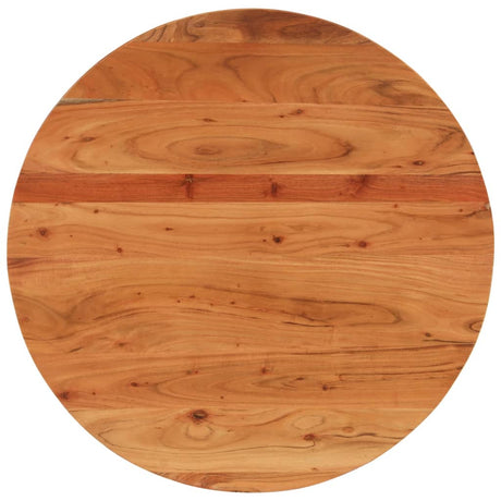 Table Top Ø50X3.8 Cm Round Solid Wood Acacia