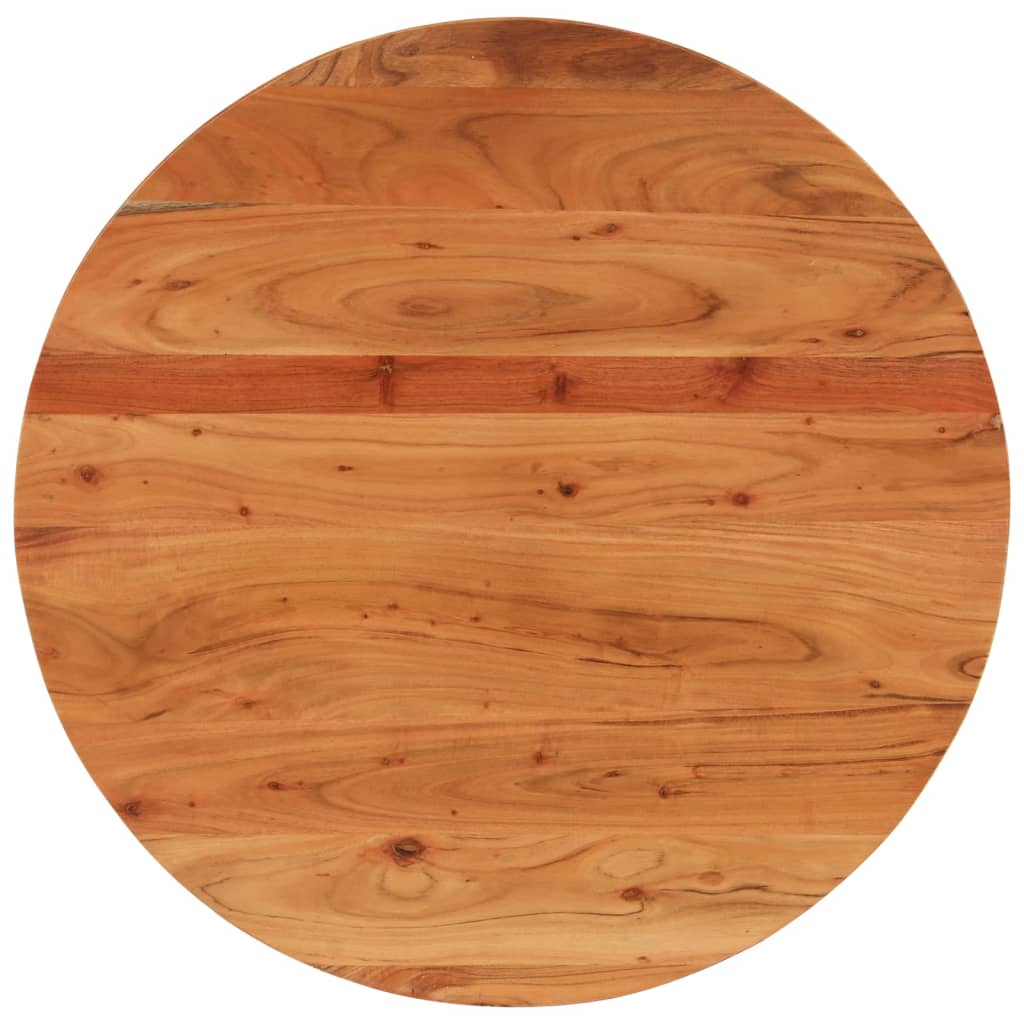 Table Top Ø50X3.8 Cm Round Solid Wood Acacia