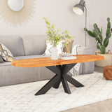 Table Top 80X40X2.5 Cm Oval Solid Wood Acacia
