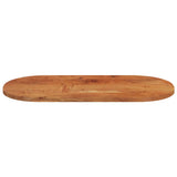 Table Top 80X40X2.5 Cm Oval Solid Wood Acacia