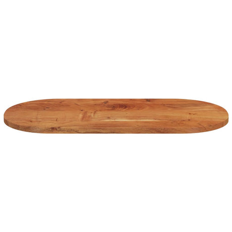 Table Top 80X40X2.5 Cm Oval Solid Wood Acacia