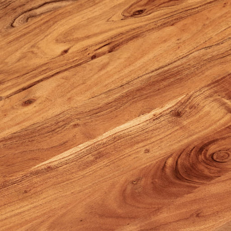Table Top 80X40X2.5 Cm Oval Solid Wood Acacia