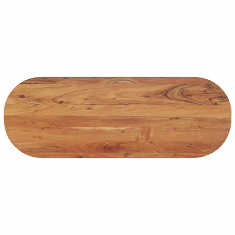 Table Top 80X40X2.5 Cm Oval Solid Wood Acacia