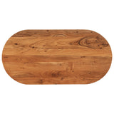 Table Top 80X40X2.5 Cm Oval Solid Wood Acacia