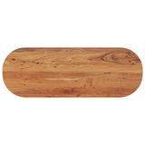 Table Top 80X40X2.5 Cm Oval Solid Wood Acacia