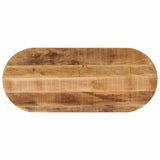 Table Top 80X40X2.5 Cm Oval Solid Wood Acacia