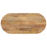 Table Top 80X40X2.5 Cm Oval Solid Wood Acacia