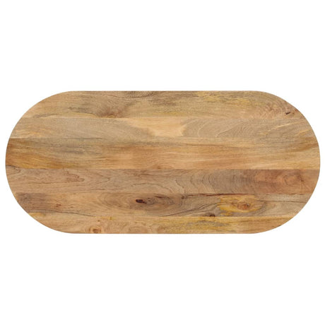 Table Top 80X40X2.5 Cm Oval Solid Wood Acacia