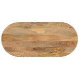 Table Top 80X40X2.5 Cm Oval Solid Wood Acacia