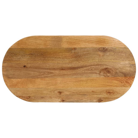 Table Top 80X40X2.5 Cm Oval Solid Wood Acacia