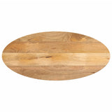 Table Top 140X50X3.8 Cm Oval Solid Wood Mango