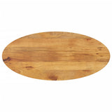 Table Top 140X50X3.8 Cm Oval Solid Wood Mango