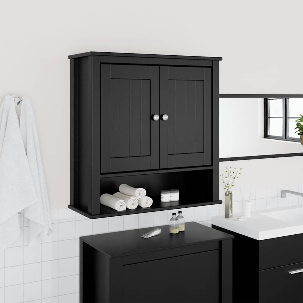 Bathroom Wall Cabinet Berg Solid Wood Pine