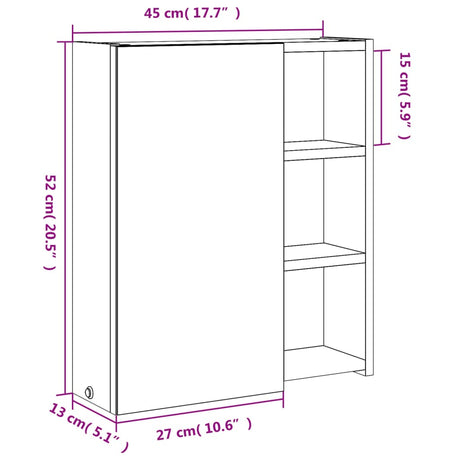 Bathroom Mirror Cabinet With Led Light