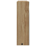 Bathroom Mirror Cabinet with LED Light Oak 45x13x52 cm