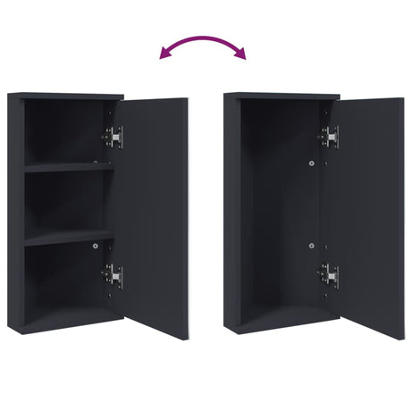 Corner Bathroom Mirror Cabinet 30X24X60 Cm