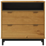 Drawer Cabinet Flam 80X40X80 Cm Solid Wood Pine