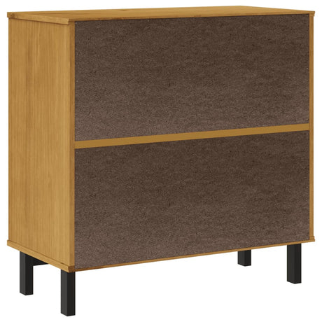 Drawer Cabinet Flam 80X40X80 Cm Solid Wood Pine