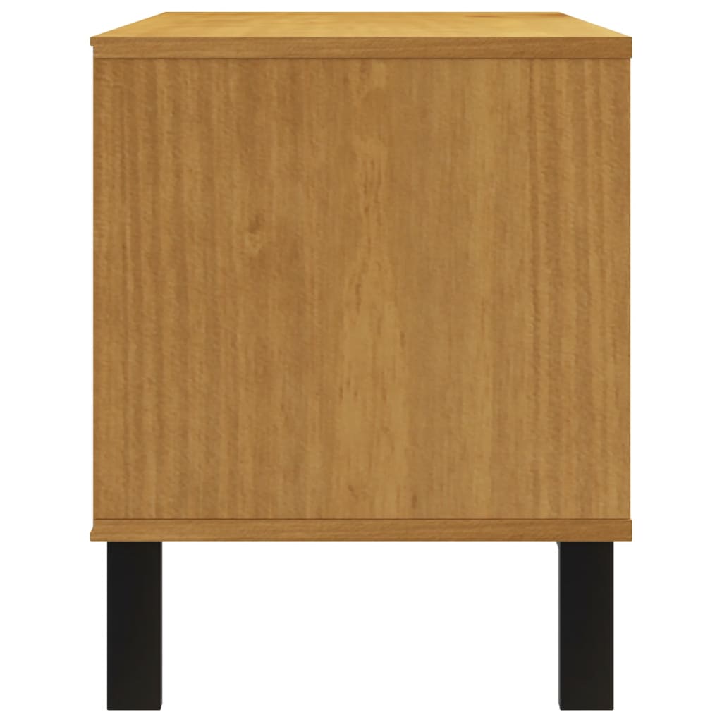 Tv Cabinet Flam 110X40X50 Cm Solid Wood Pine