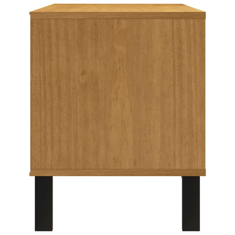 Tv Cabinet Flam 110X40X50 Cm Solid Wood Pine