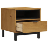 Side Table Flam 50X50X50 Cm Solid Wood Pine