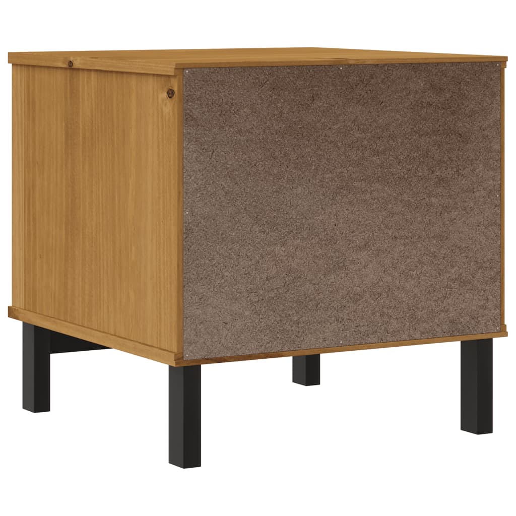Side Table Flam 50X50X50 Cm Solid Wood Pine