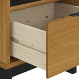 Side Table Flam 50X50X50 Cm Solid Wood Pine