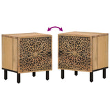 Bedside Cabinet 40X33X46 Cm Solid Wood Mango