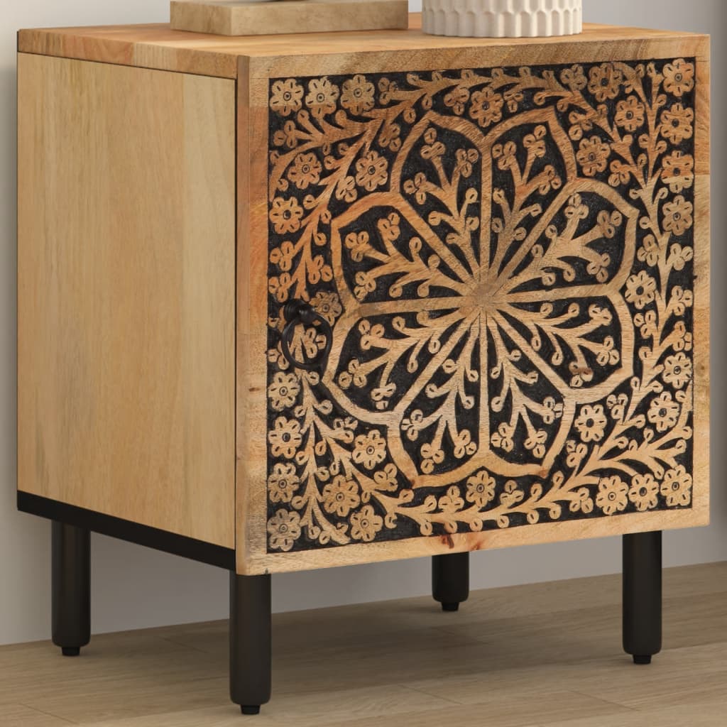 Bedside Cabinet 40X33X46 Cm Solid Wood Mango