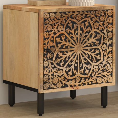 Bedside Cabinet 40X33X46 Cm Solid Wood Mango