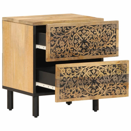 Bedside Cabinet 40X33X46 Cm Solid Wood Mango