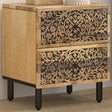 Bedside Cabinet 40X33X46 Cm Solid Wood Mango