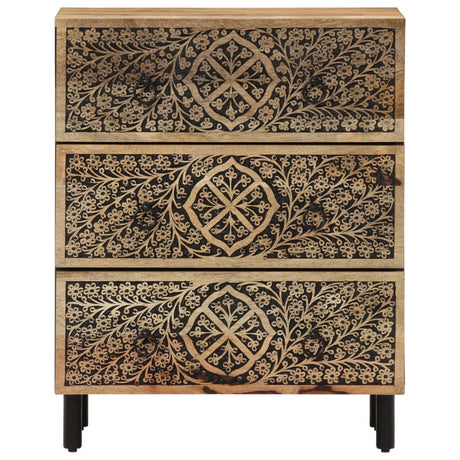 Side Cabinet 60X33X75 Cm Solid Wood Mango