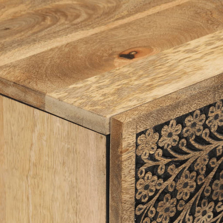 Side Cabinet 60X33X75 Cm Solid Wood Mango