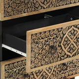 Side Cabinet 60X33X75 Cm Solid Wood Mango