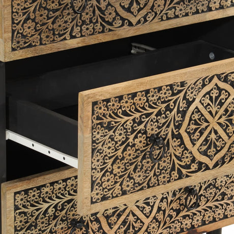 Side Cabinet 60X33X75 Cm Solid Wood Mango