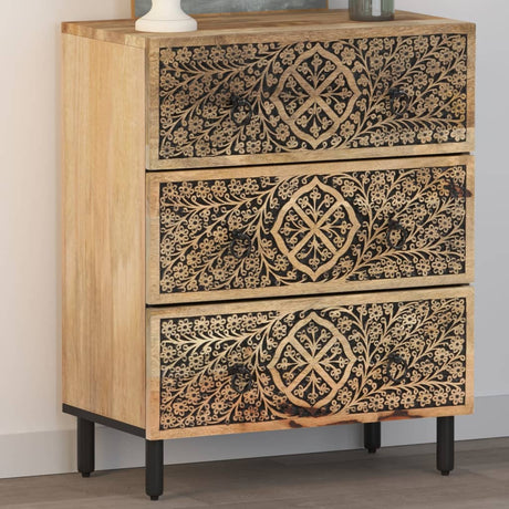 Side Cabinet 60X33X75 Cm Solid Wood Mango