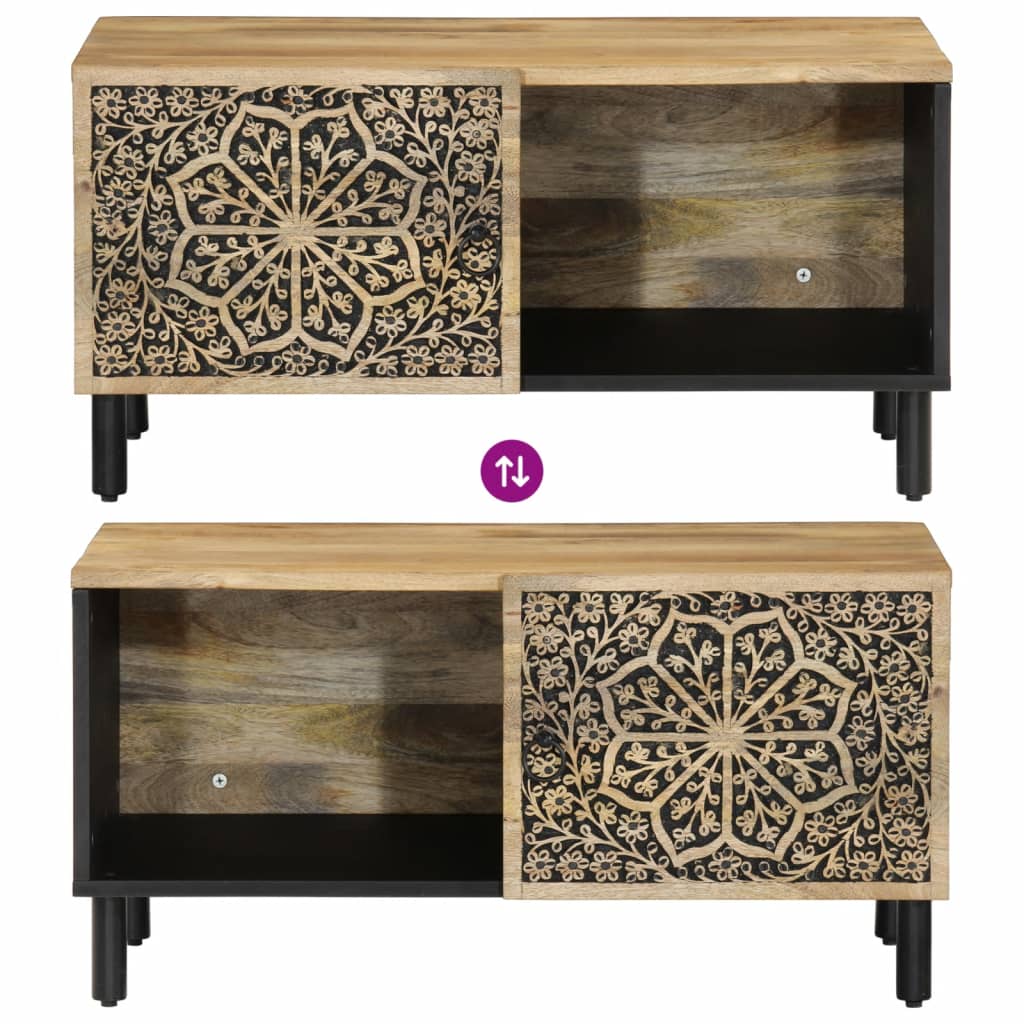 Coffee Table 80X50X40 Cm Solid Wood Mango