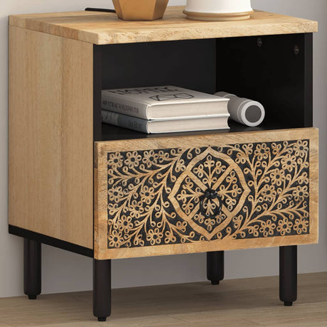 Bedside Cabinets 2 Pcs 40X33X46 Cm Solid Wood Mango