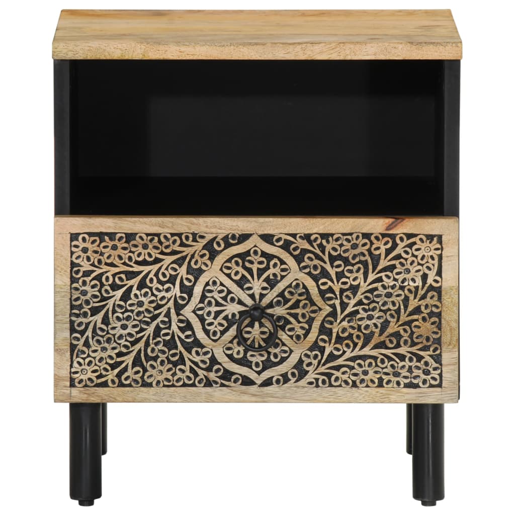Bedside Cabinets 2 Pcs 40X33X46 Cm Solid Wood Mango