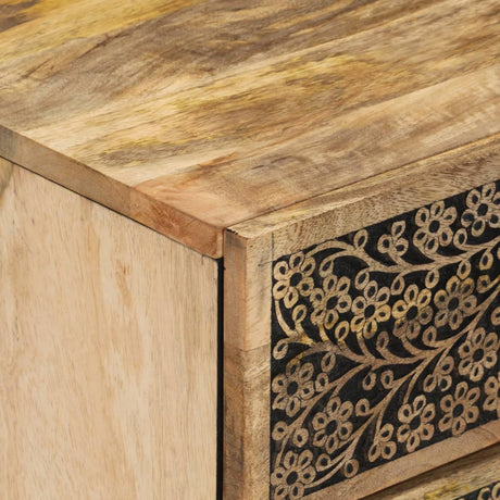 Bedside Cabinet 50X33X60 Cm Solid Wood Mango
