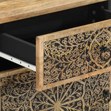 Bedside Cabinet 50X33X60 Cm Solid Wood Mango