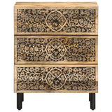 Bedside Cabinet 50X33X60 Cm Solid Wood Mango