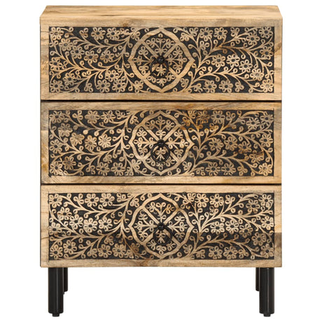 Bedside Cabinet 50X33X60 Cm Solid Wood Mango