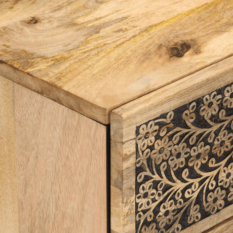 Bedside Cabinet 50X33X60 Cm Solid Wood Mango