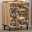 Bedside Cabinet 50X33X60 Cm Solid Wood Mango