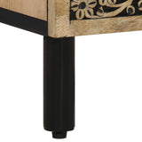 Bedside Cabinet 50X33X60 Cm Solid Wood Mango