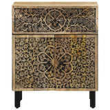 Bedside Cabinet 50X33X60 Cm Solid Wood Mango